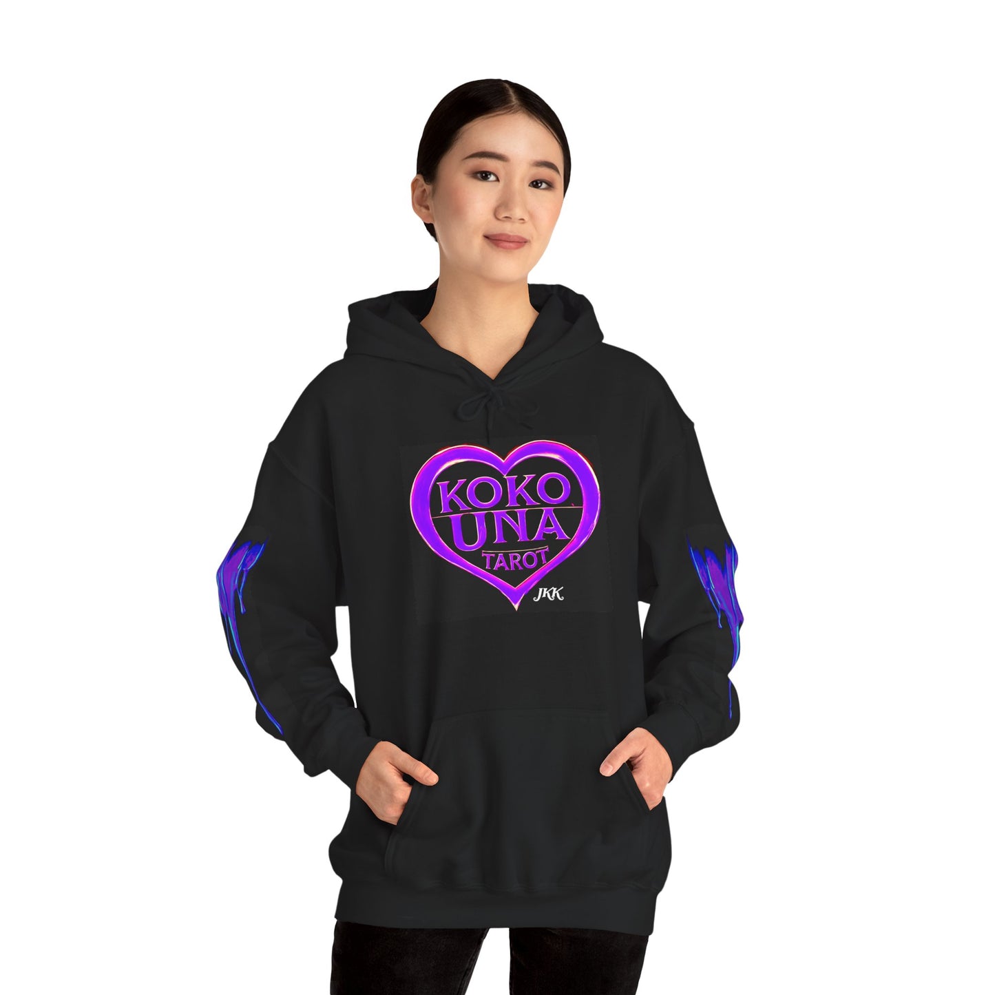 Koko Una Tarot- Official Purple Heart Logo- Unisex Heavy Blend Hoodie Sweatshirt