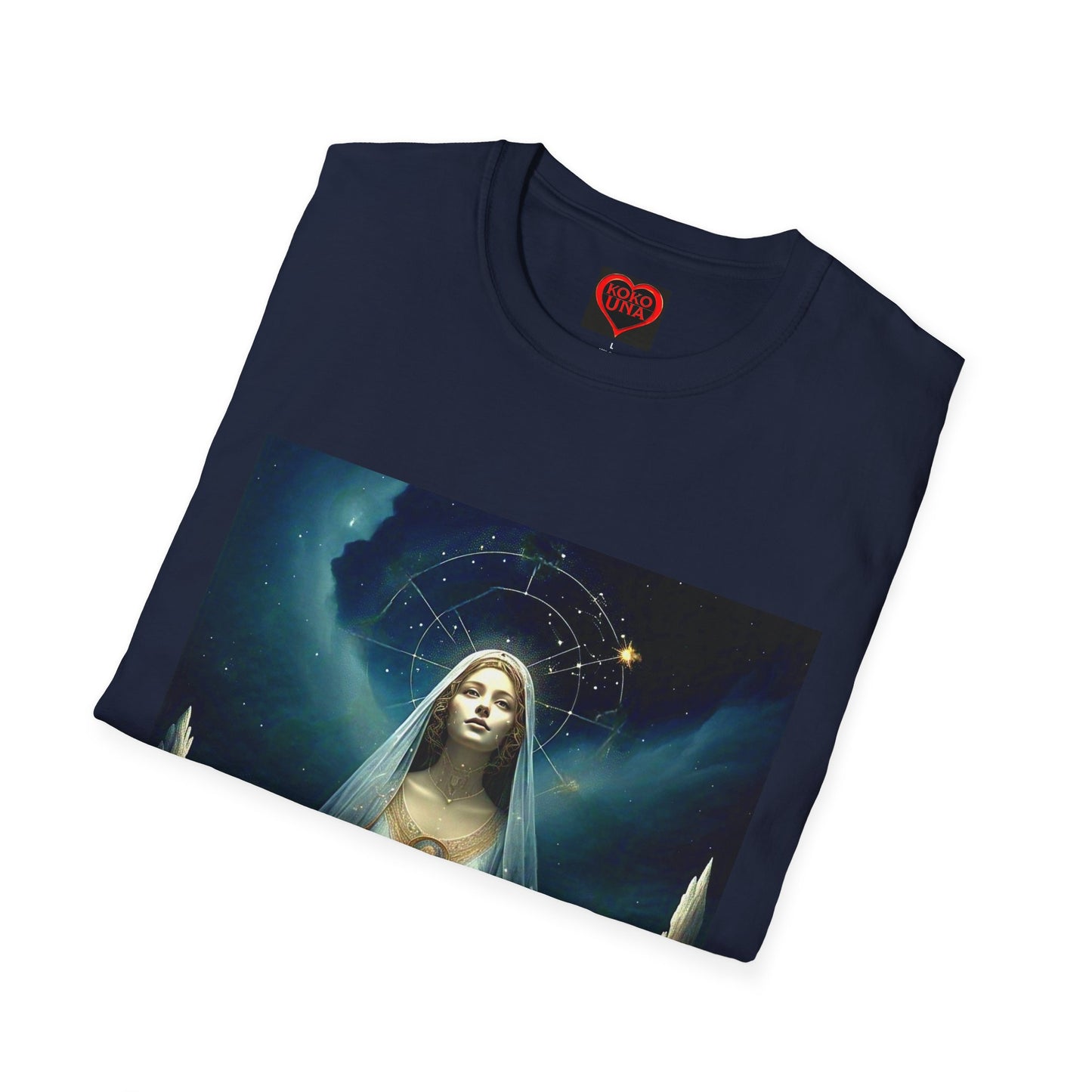 Zodiac by Koko Una- Virgo Maiden (Picture ONLY)- Unisex Softstyle T-Shirt - Astrology Inspired